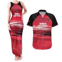 Custom Trinidad and Tobago Football Couples Matching Tank Maxi Dress and Hawaiian Shirt 2025 Grunge Version - Wonder Print Shop