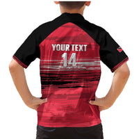 Custom Trinidad and Tobago Football Family Matching Mermaid Dress and Hawaiian Shirt 2025 Grunge Version - Wonder Print Shop