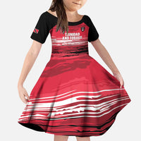 Custom Trinidad and Tobago Football Family Matching Puletasi and Hawaiian Shirt 2025 Grunge Version - Wonder Print Shop