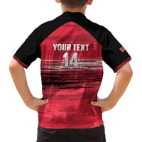 Custom Trinidad and Tobago Football Family Matching Tank Maxi Dress and Hawaiian Shirt 2025 Grunge Version - Wonder Print Shop