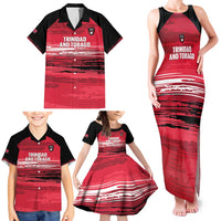 Custom Trinidad and Tobago Football Family Matching Tank Maxi Dress and Hawaiian Shirt 2025 Grunge Version - Wonder Print Shop