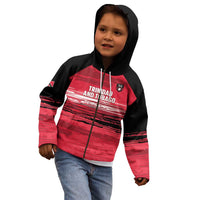 Custom Trinidad and Tobago Football Kid Hoodie 2025 Grunge Version - Wonder Print Shop