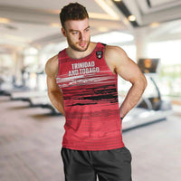 Custom Trinidad and Tobago Football Men Tank Top 2025 Grunge Version - Wonder Print Shop