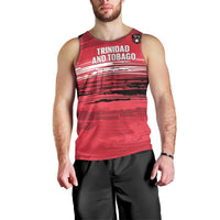 Custom Trinidad and Tobago Football Men Tank Top 2025 Grunge Version - Wonder Print Shop