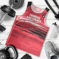 Custom Trinidad and Tobago Football Men Tank Top 2025 Grunge Version - Wonder Print Shop