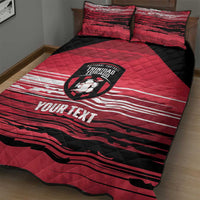 Custom Trinidad and Tobago Football Quilt Bed Set 2025 Grunge Version - Wonder Print Shop