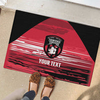 Custom Trinidad and Tobago Football Rubber Doormat 2025 Grunge Version - Wonder Print Shop