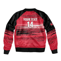 Custom Trinidad and Tobago Football Sleeve Zip Bomber Jacket 2025 Grunge Version - Wonder Print Shop