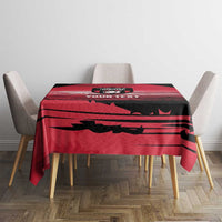Custom Trinidad and Tobago Football Tablecloth 2025 Grunge Version - Wonder Print Shop