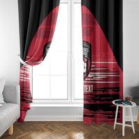Custom Trinidad and Tobago Football Window Curtain 2025 Grunge Version - Wonder Print Shop