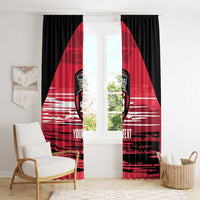 Custom Trinidad and Tobago Football Window Curtain 2025 Grunge Version - Wonder Print Shop
