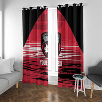 Custom Trinidad and Tobago Football Window Curtain 2025 Grunge Version - Wonder Print Shop
