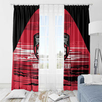 Custom Trinidad and Tobago Football Window Curtain 2025 Grunge Version - Wonder Print Shop