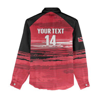 Custom Trinidad and Tobago Football Women Casual Shirt 2025 Grunge Version - Wonder Print Shop