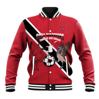 Custom Trinidad and Tobago Football Baseball Jacket Come On Soca Warriors - Wonder Print Shop
