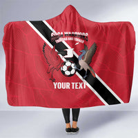 Custom Trinidad and Tobago Football Hooded Blanket Come On Soca Warriors - Wonder Print Shop