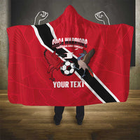 Custom Trinidad and Tobago Football Hooded Blanket Come On Soca Warriors - Wonder Print Shop