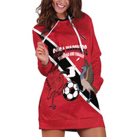 Custom Trinidad and Tobago Football Hoodie Dress Come On Soca Warriors - Wonder Print Shop