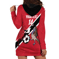 Custom Trinidad and Tobago Football Hoodie Dress Come On Soca Warriors - Wonder Print Shop