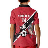Custom Trinidad and Tobago Football Kid Polo Shirt Come On Soca Warriors - Wonder Print Shop