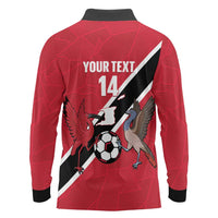 Custom Trinidad and Tobago Football Long Sleeve Polo Shirt Come On Soca Warriors - Wonder Print Shop