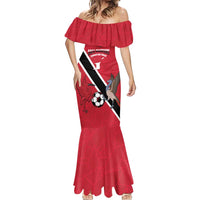 Custom Trinidad and Tobago Football Mermaid Dress Come On Soca Warriors - Wonder Print Shop