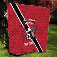 Custom Trinidad and Tobago Football Quilt Come On Soca Warriors - Wonder Print Shop