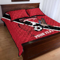 Custom Trinidad and Tobago Football Quilt Bed Set Come On Soca Warriors - Wonder Print Shop