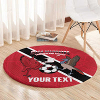 Custom Trinidad and Tobago Football Round Carpet Come On Soca Warriors - Wonder Print Shop