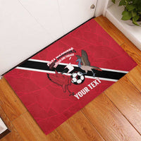 Custom Trinidad and Tobago Football Rubber Doormat Come On Soca Warriors - Wonder Print Shop