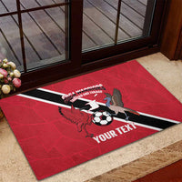 Custom Trinidad and Tobago Football Rubber Doormat Come On Soca Warriors - Wonder Print Shop