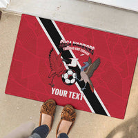 Custom Trinidad and Tobago Football Rubber Doormat Come On Soca Warriors - Wonder Print Shop