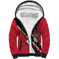 Custom Trinidad and Tobago Football Sherpa Hoodie Come On Soca Warriors - Wonder Print Shop