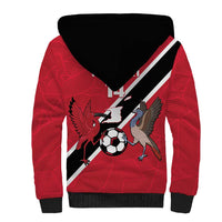 Custom Trinidad and Tobago Football Sherpa Hoodie Come On Soca Warriors - Wonder Print Shop