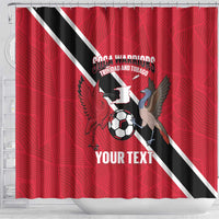 Custom Trinidad and Tobago Football Shower Curtain Come On Soca Warriors - Wonder Print Shop