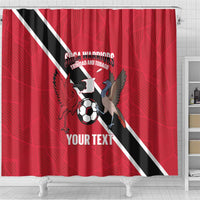 Custom Trinidad and Tobago Football Shower Curtain Come On Soca Warriors - Wonder Print Shop