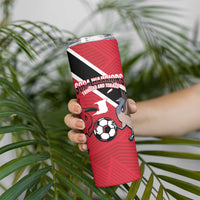 Custom Trinidad and Tobago Football Skinny Tumbler Come On Soca Warriors - Wonder Print Shop