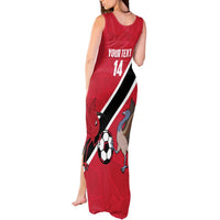 Custom Trinidad and Tobago Football Tank Maxi Dress Come On Soca Warriors - Wonder Print Shop