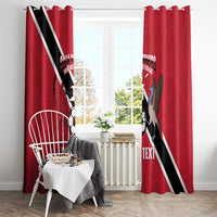 Custom Trinidad and Tobago Football Window Curtain Come On Soca Warriors - Wonder Print Shop