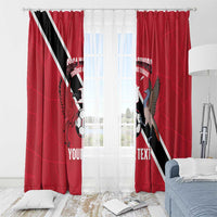 Custom Trinidad and Tobago Football Window Curtain Come On Soca Warriors - Wonder Print Shop