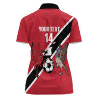 Custom Trinidad and Tobago Football Women Polo Shirt Come On Soca Warriors - Wonder Print Shop