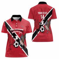 Custom Trinidad and Tobago Football Women Polo Shirt Come On Soca Warriors - Wonder Print Shop
