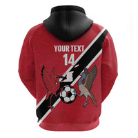 Custom Trinidad and Tobago Football Zip Hoodie Come On Soca Warriors - Wonder Print Shop