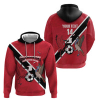 Custom Trinidad and Tobago Football Zip Hoodie Come On Soca Warriors - Wonder Print Shop
