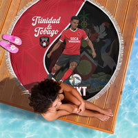 Custom Trinidad and Tobago Football Beach Blanket 2025 Go Champions - Wonder Print Shop