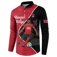 Custom Trinidad and Tobago Football Button Sweatshirt 2025 Go Champions - Wonder Print Shop