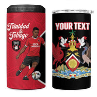 Custom Trinidad and Tobago Football 4 in 1 Can Cooler Tumbler 2025 Go Champions - Wonder Print Shop
