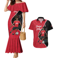 Custom Trinidad and Tobago Football Couples Matching Mermaid Dress and Hawaiian Shirt 2025 Go Champions - Wonder Print Shop