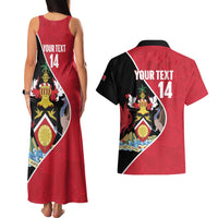 Custom Trinidad and Tobago Football Couples Matching Tank Maxi Dress and Hawaiian Shirt 2025 Go Champions - Wonder Print Shop