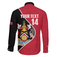 Custom Trinidad and Tobago Football Family Matching Long Sleeve Bodycon Dress and Hawaiian Shirt 2025 Go Champions - Wonder Print Shop